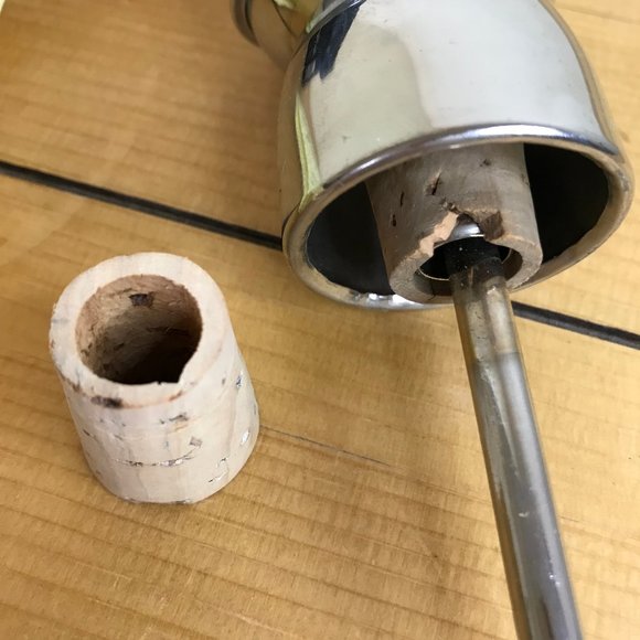 King Chromeware Deluxe Golden Flow Auto Spirit Jigger Vintage MCM Atomic Chrome - Picture 5 of 10